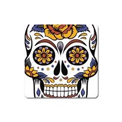 Sugar Skull Square Magnet