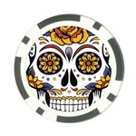 Sugar Skull Poker Chip Card Guard (10 pack) Front