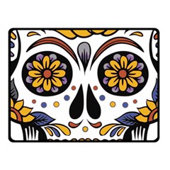 Sugar Skull Fleece Blanket (small) by StarvingArtisan