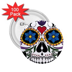 Cranium Sugar Skull 2 25  Buttons (100 Pack)  by StarvingArtisan