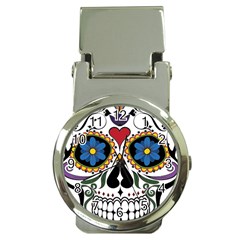 Cranium Sugar Skull Money Clip Watches by StarvingArtisan