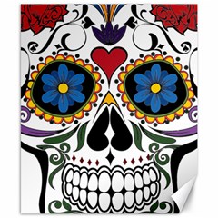 Cranium Sugar Skull Canvas 8  X 10  by StarvingArtisan