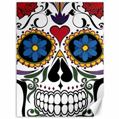 Cranium Sugar Skull Canvas 36  X 48   by StarvingArtisan