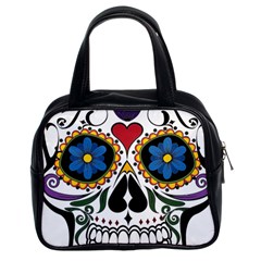 Cranium Sugar Skull Classic Handbags (2 Sides) by StarvingArtisan