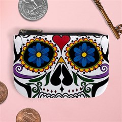 Cranium Sugar Skull Mini Coin Purses by StarvingArtisan