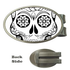 Sugar Skull Money Clips (oval)  by StarvingArtisan