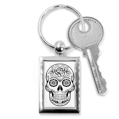 Sugar Skull Key Chains (rectangle)  by StarvingArtisan