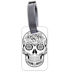 Sugar Skull Luggage Tags (one Side)  by StarvingArtisan