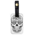 Sugar Skull Luggage Tags (One Side)  Front