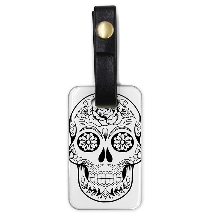 Sugar Skull Luggage Tags (One Side) 