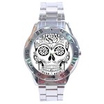 Sugar Skull Stainless Steel Analogue Watch Front