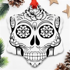 Sugar Skull Ornament (snowflake) by StarvingArtisan