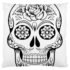 Sugar Skull Standard Flano Cushion Case (two Sides)