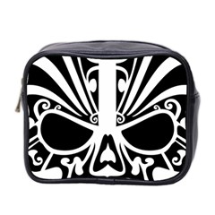 Tribal Sugar Skull Mini Toiletries Bag 2-side by StarvingArtisan