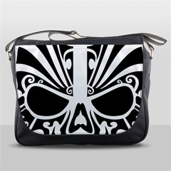 Tribal Sugar Skull Messenger Bags by StarvingArtisan