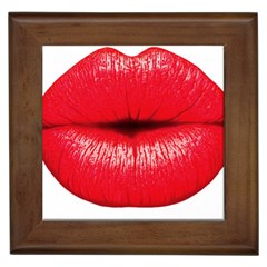 Oooooh Lips Framed Tiles by StarvingArtisan