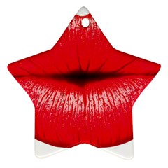 Oooooh Lips Ornament (star) by StarvingArtisan