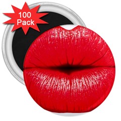 Oooooh Lips 3  Magnets (100 Pack) by StarvingArtisan