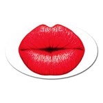 Oooooh Lips Oval Magnet Front