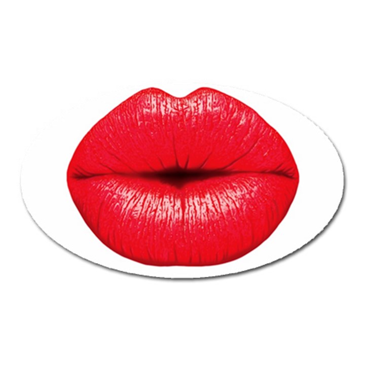 Oooooh Lips Oval Magnet