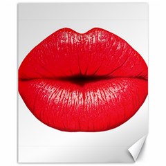 Oooooh Lips Canvas 11  X 14   by StarvingArtisan