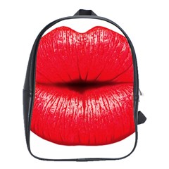 Oooooh Lips School Bag (large) by StarvingArtisan