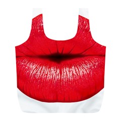 Oooooh Lips Full Print Recycle Bags (l)  by StarvingArtisan