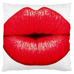 Oooooh Lips Standard Flano Cushion Case (one Side) by StarvingArtisan