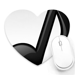 Music Note  Heart Mousepads by StarvingArtisan