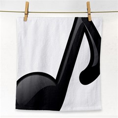 Music Note  Face Towel by StarvingArtisan