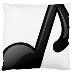 Music Note  Large Cushion Case (one Side) by StarvingArtisan