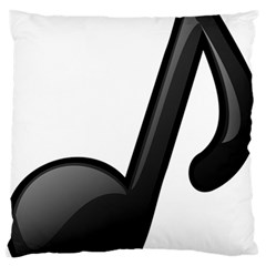 Music Note  Large Flano Cushion Case (two Sides) by StarvingArtisan