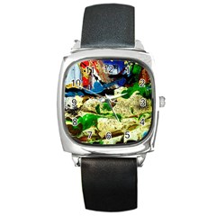 Catalina Island Not So Far 4 Square Metal Watch by bestdesignintheworld