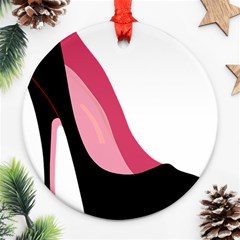 Black Stiletto Heels Ornament (round) by StarvingArtisan