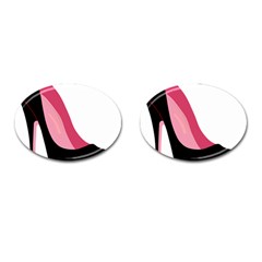 Black Stiletto Heels Cufflinks (oval) by StarvingArtisan