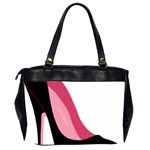 Black Stiletto Heels Office Handbags (2 Sides)  Back