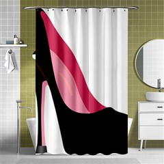 Black Stiletto Heels Shower Curtain 48  X 72  (small)  by StarvingArtisan