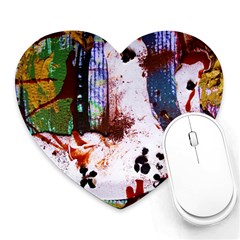 Doves Match 1 Heart Mousepads by bestdesignintheworld