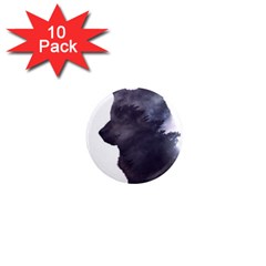 Black Wolf  1  Mini Magnet (10 Pack)  by StarvingArtisan