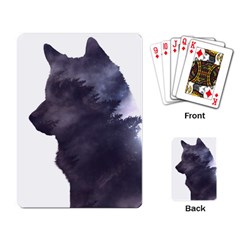 Black Wolf  Playing Card by StarvingArtisan