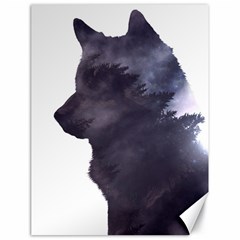 Black Wolf  Canvas 18  X 24   by StarvingArtisan