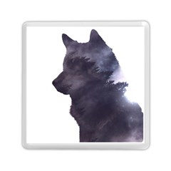 Black Wolf  Memory Card Reader (square)  by StarvingArtisan