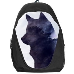 Black Wolf  Backpack Bag by StarvingArtisan