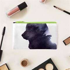 Black Wolf  Cosmetic Bag (xs) by StarvingArtisan