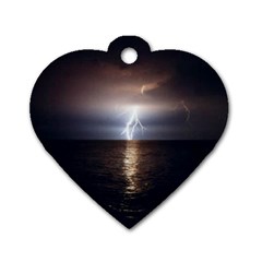 Lightning Dog Tag Heart (one Side) by StarvingArtisan