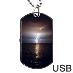 Lightning Dog Tag Usb Flash (one Side) by StarvingArtisan