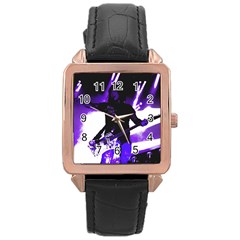 Sixx Rose Gold Leather Watch 