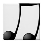 Music Note Tile Coasters Front