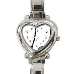 Music Note Heart Italian Charm Watch by StarvingArtisan