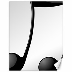 Music Note Canvas 12  X 16   by StarvingArtisan